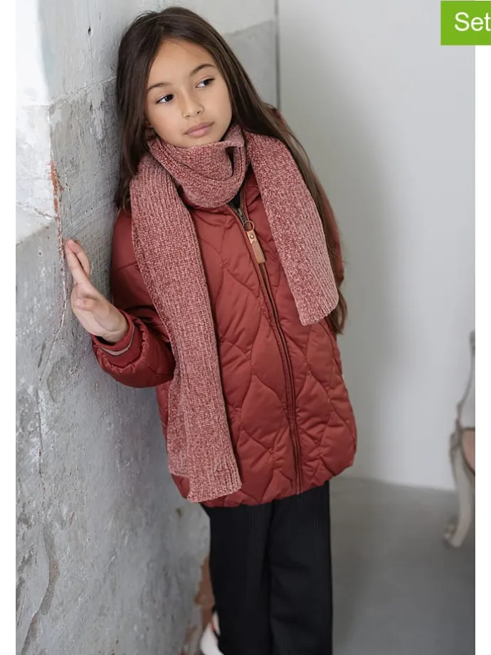 2tlg. Winteraccessoiresset "NoNo Raya" in Rosa