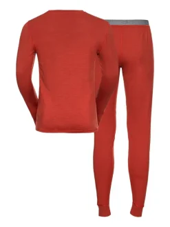 2tlg. Woll-Funktionswäscheset "Merino 200" in Rot