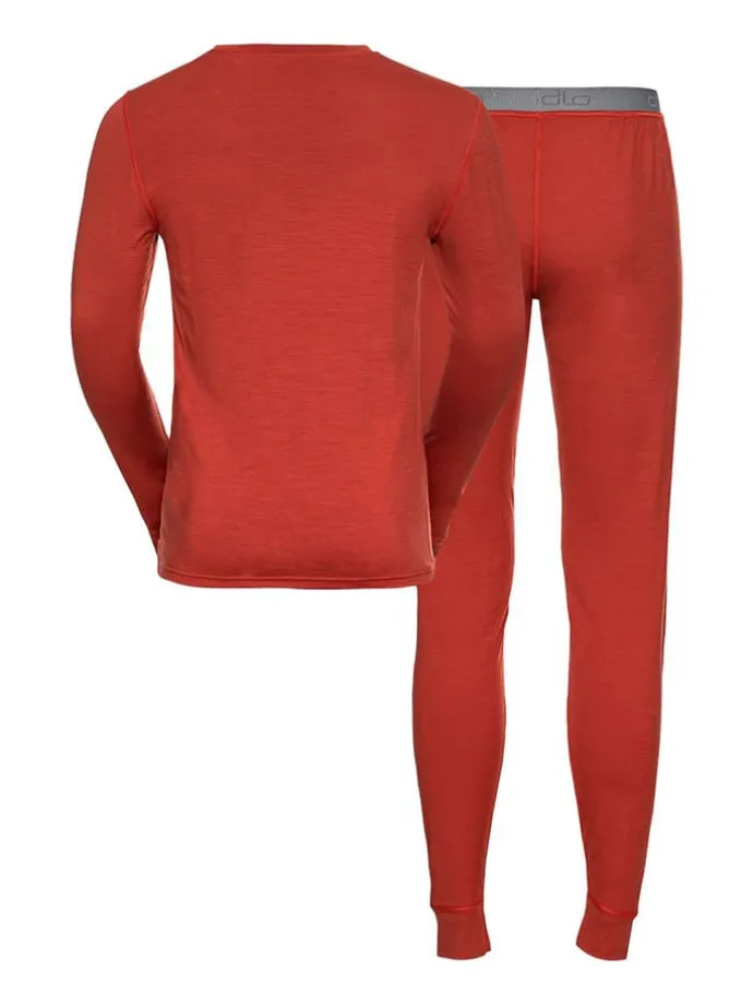 2tlg. Woll-Funktionswäscheset "Merino 200" in Rot