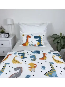 2-tlg.Set: Babybettwäsche Dino 100 x 135 cm in Bunt