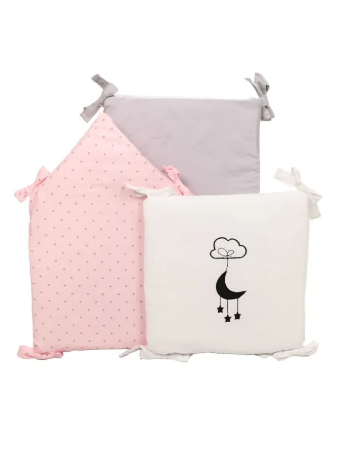 6tlg.-Set: Nestchen "EINHORN" in Rosa - (L) 30 x (B) 30cm