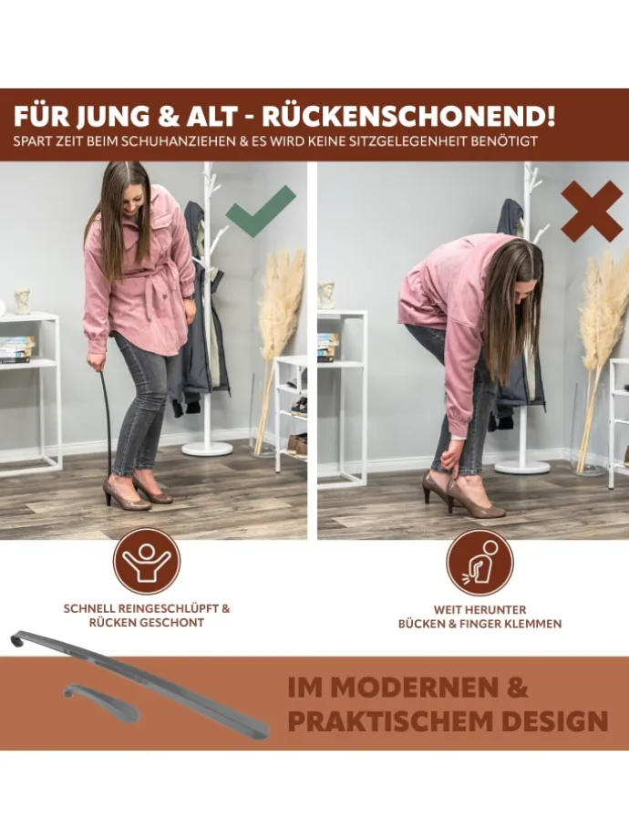 2tlg-Set Schuhlöffel