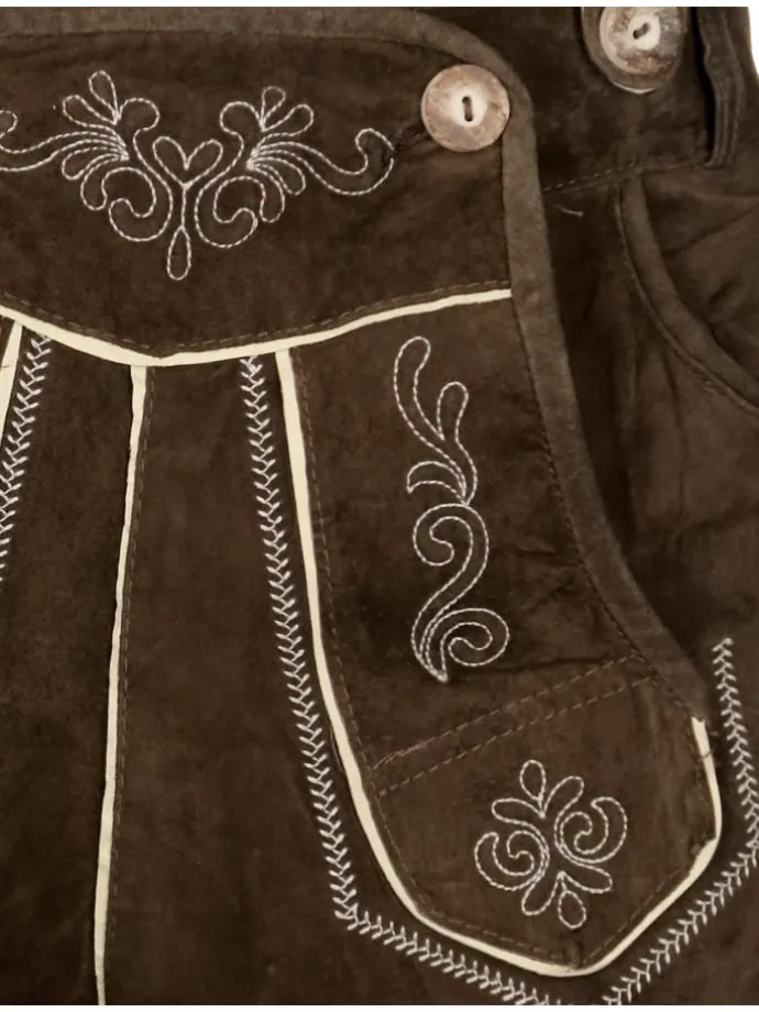 Trachtenlederhose FRANZBERG in braun