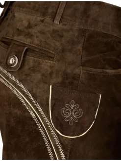 Trachtenlederhose FRANZBERG in braun