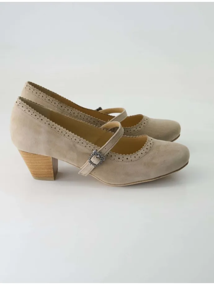 Trachtenschuhe in Beige