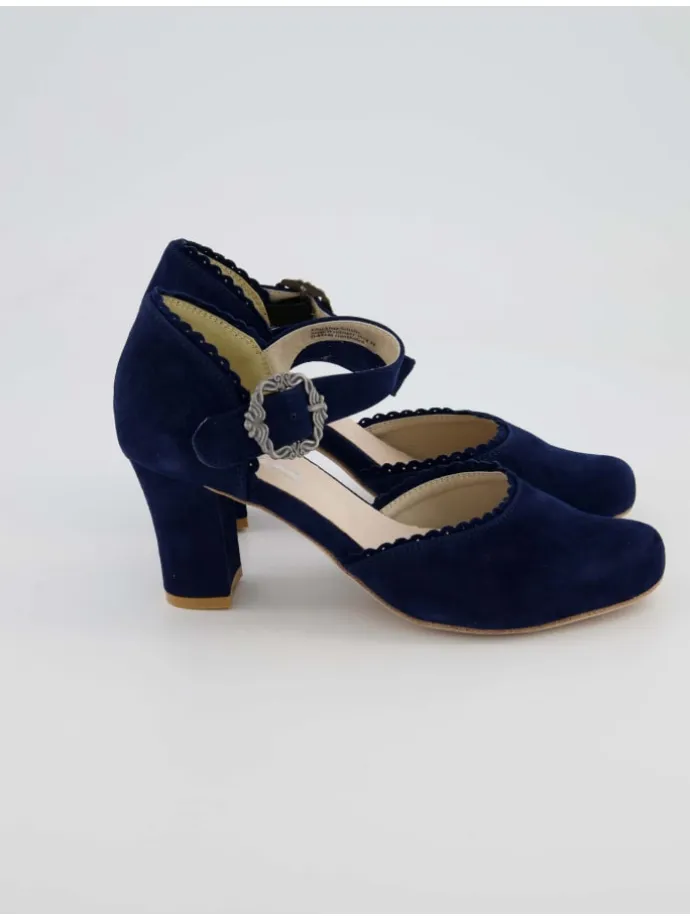 Trachtenschuhe in Blau