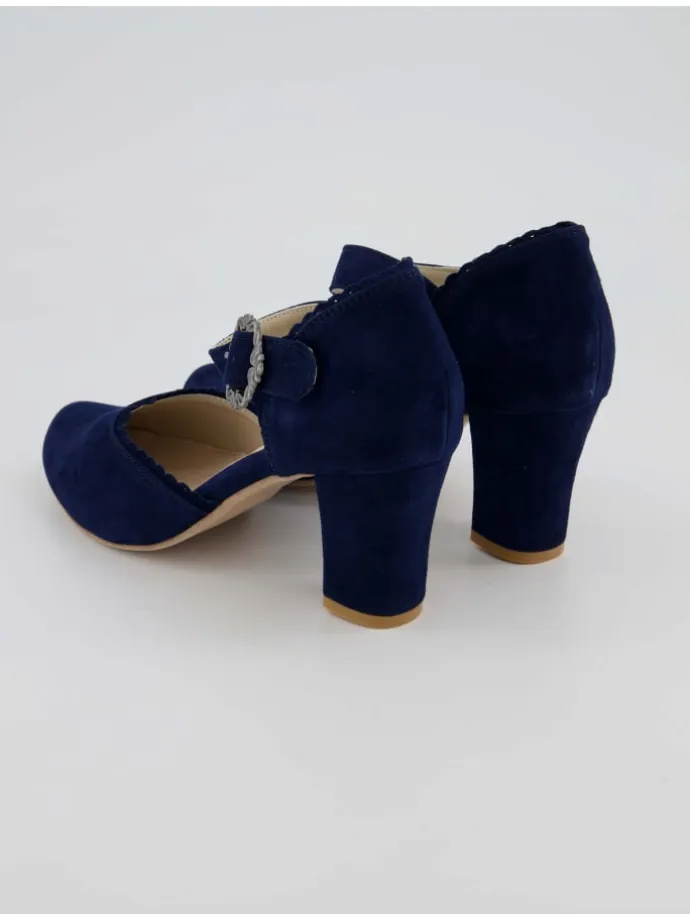 Trachtenschuhe in Blau
