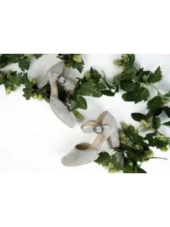 Trachtenschuhe in Grau