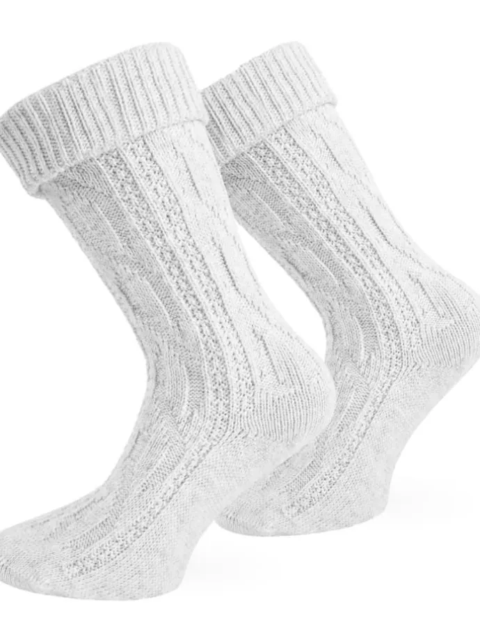 Trachtensocken in Weiß