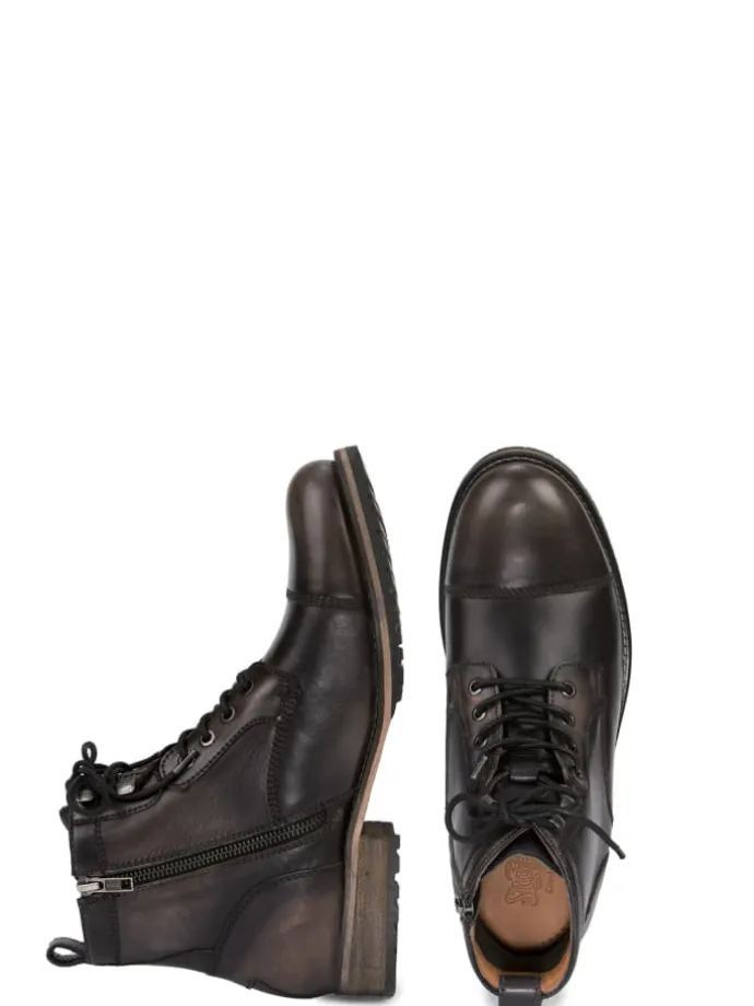 Trachtenstiefel "4465" in schwarz vintage