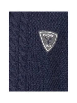 Trachtenstrickjacke Langarm Henry in Blau