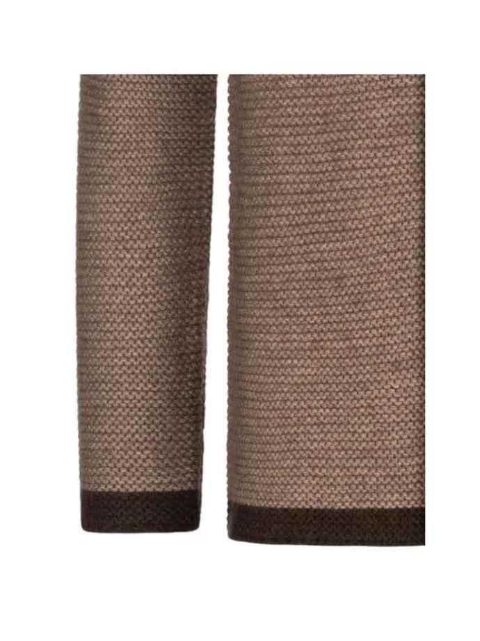 Trachtenstrickjacke Langarm Ignaz in braun