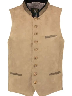 Trachtenweste Glayon in mittelbeige