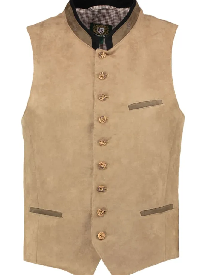 Trachtenweste Glayon in mittelbeige