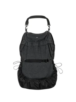 Tragecover Fleece-Cover 3-in-1 mit Regenschutz, Schalkragen & Stulpen in anthrazit
