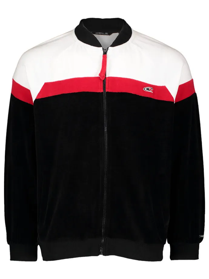Trainingsjacke in Schwarz/ Weiß