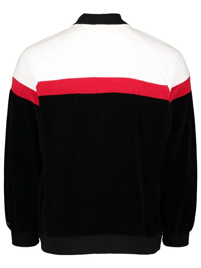 Trainingsjacke in Schwarz/ Weiß