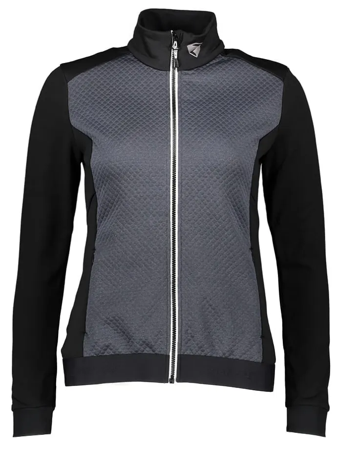 Trainingsjacke "Nasika" in Schwarz/ Grau