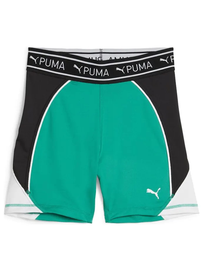 Trainingsshorts "Train Strong 5`" in Grün/ Weiß/ Schwarz
