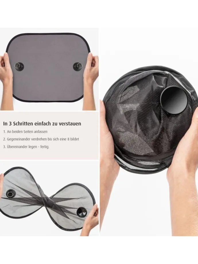 TravelKid Sun Basic Auto-Sonnenschutz in Schwarz ab 0 Monate