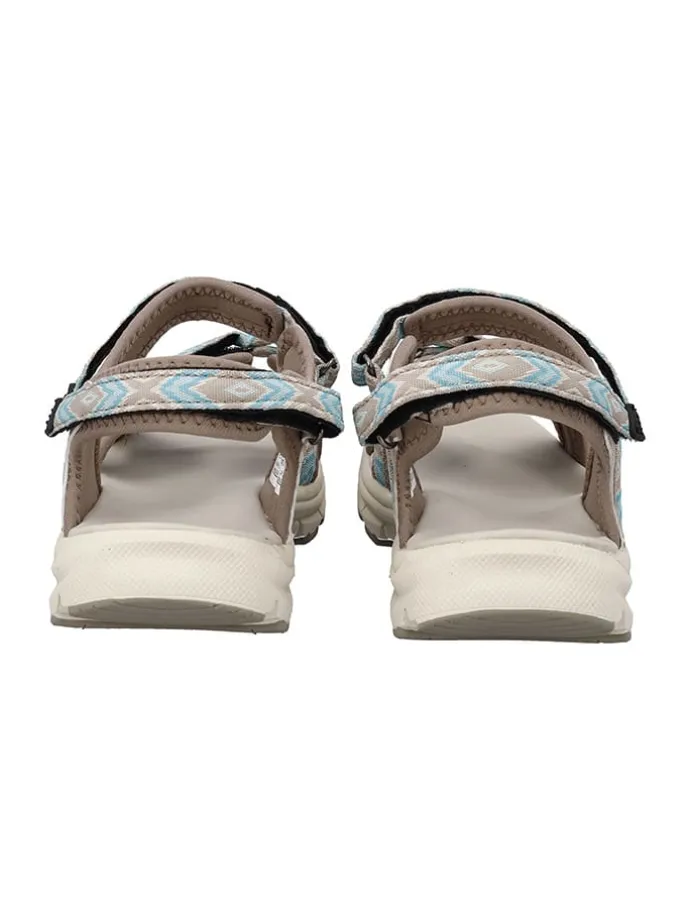 Trekkingsandalen "Almaak" in Beige/ Hellblau