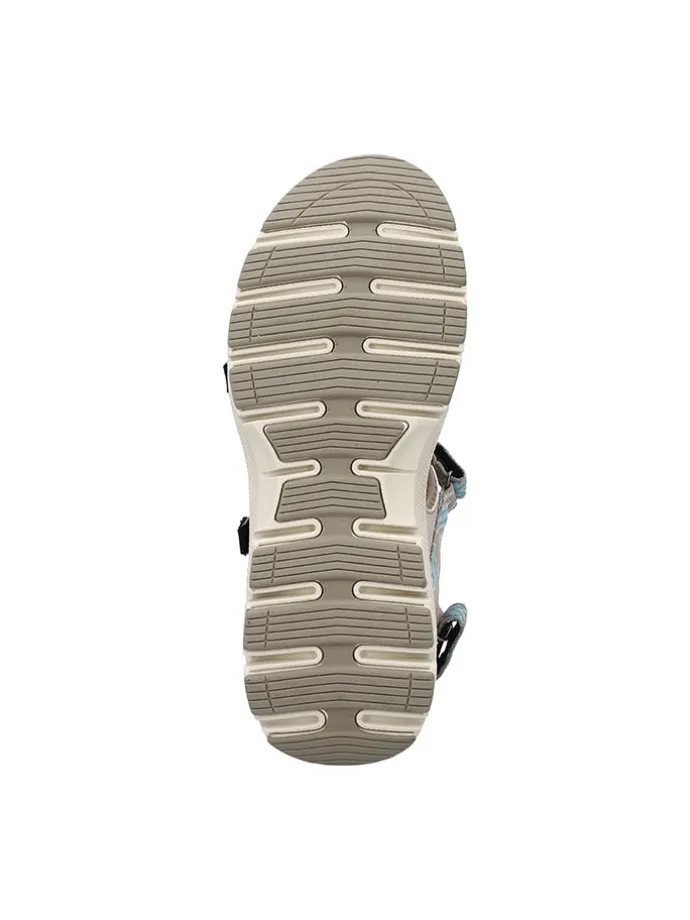 Trekkingsandalen "Almaak" in Beige/ Hellblau