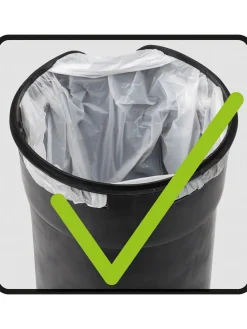 Treteimer in Schwarz - 5 l