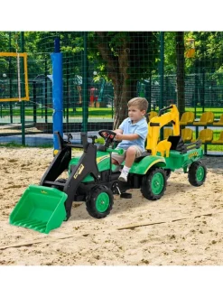Trettraktor Kinder Elektroauto 3-6 Jahre in Grün
