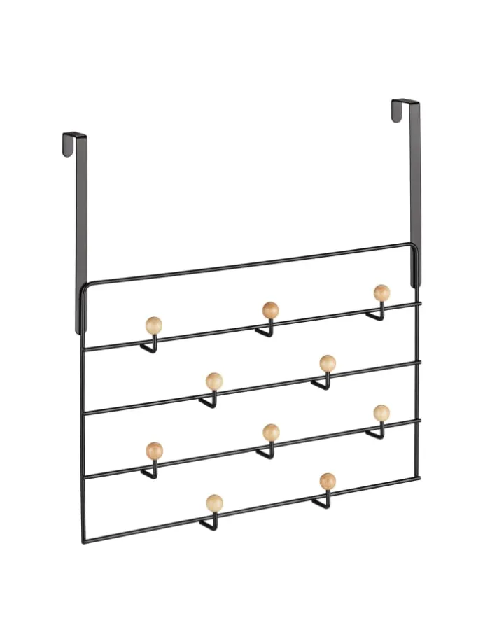 Türgarderobe in Schwarz/ Natur