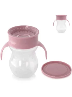 Trinkbecher 360 Grad in rosa