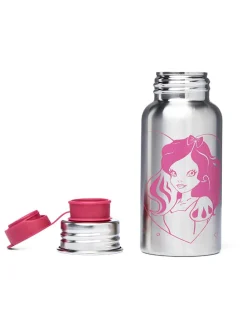 Trinkflasche in Grau/ Pink - 500 ml