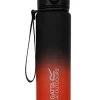 Trinkflasche "Tritan" - 600 ml in Schwarz/Rot