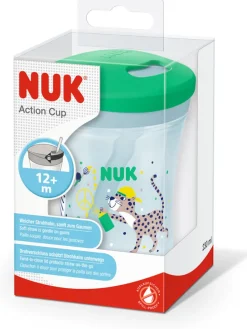 Trinklernbecher "Action Cup" in Grün/ Hellblau - 230 ml