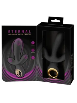 Triple-Vibrator Inflatable Triple Vibrator in schwarz