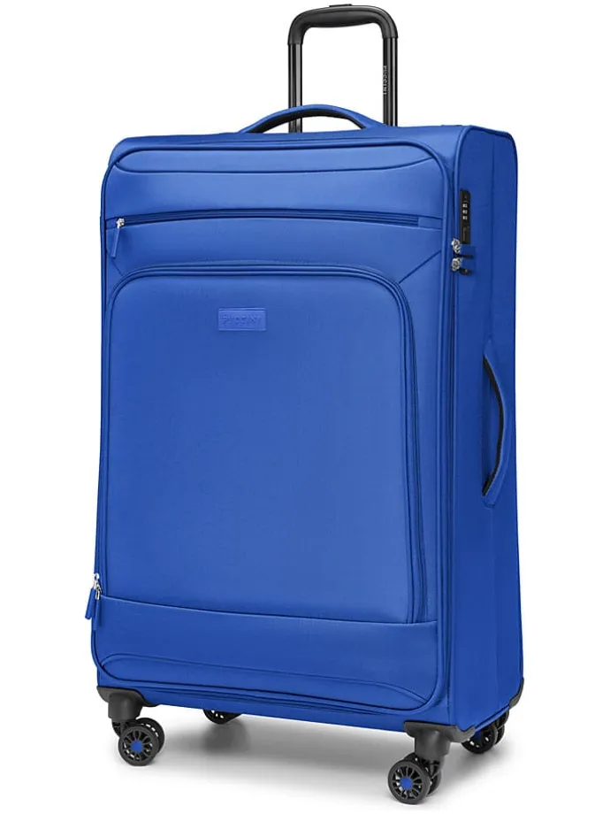 Trolley "Kos" in Dunkelblau - (B)50 x (H)80 x (T)31 cm