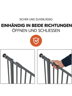 Türschutzgitter / Treppenschutzgitter Open in grau