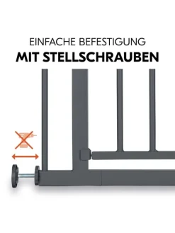 Türschutzgitter / Treppenschutzgitter Open in grau