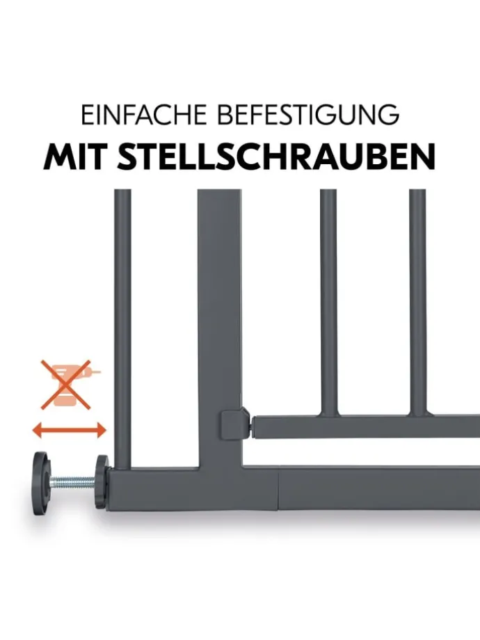 Türschutzgitter / Treppenschutzgitter Open in grau