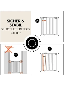 Türschutzgitter / Treppenschutzgitter Open in grau