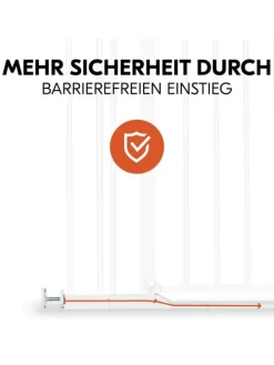 Türschutzgitter / Treppenschutzgitter Clear in weiss