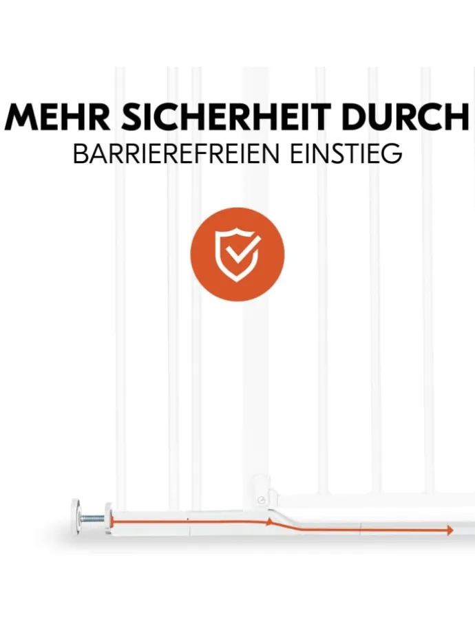 Türschutzgitter / Treppenschutzgitter Clear in weiss