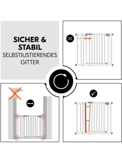 Türschutzgitter / Treppenschutzgitter Open in weiss