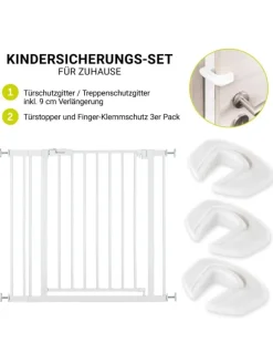 Türschutzgitter / Treppenschutzgitter Open in weiss