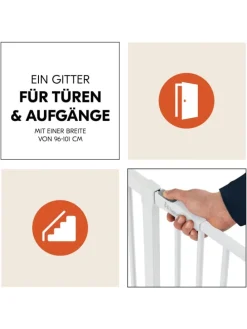Türschutzgitter / Treppenschutzgitter Open in weiss
