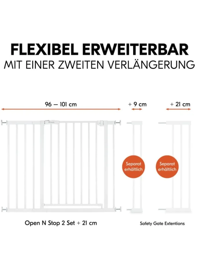 Türschutzgitter / Treppenschutzgitter Open in weiss