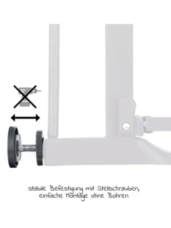 Türschutzgitter Clear Step Autoclose 2 - in grau