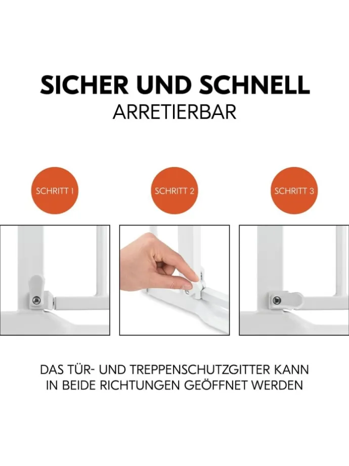 Türschutzgitter Clear Step Autoclose 2 + in weiss