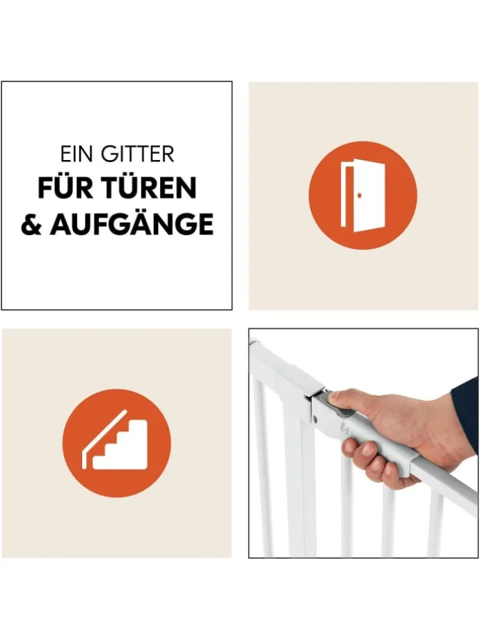 Türschutzgitter Clear Step Autoclose 2 + in weiss