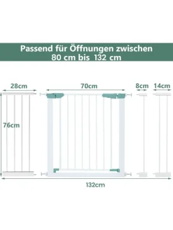 Türschutzgitter in Weiß