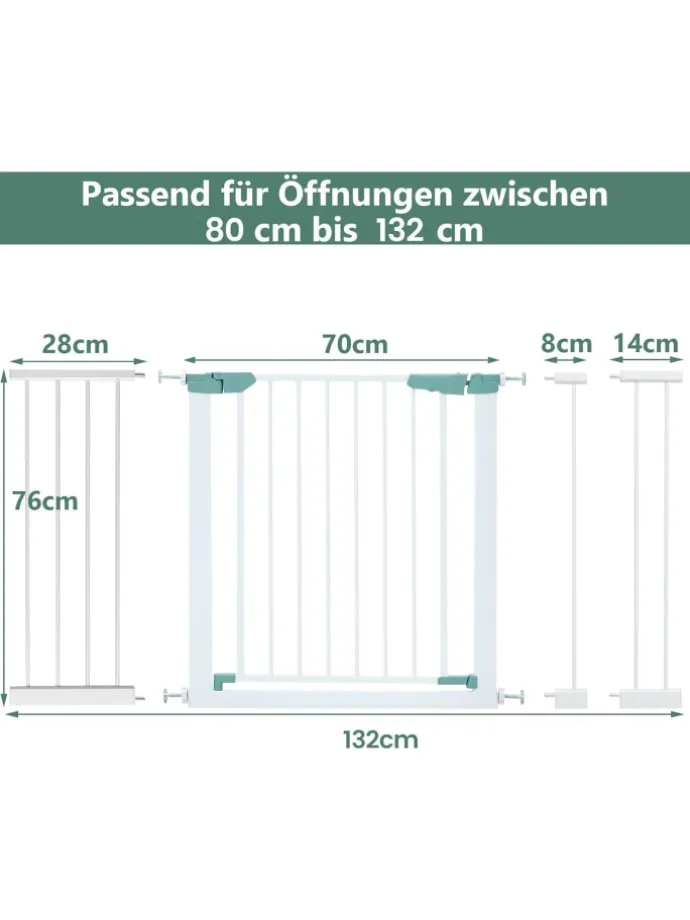 Türschutzgitter in Weiß